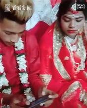 新郎结婚吃瓜,新郎吃瓜成焦点，趣味横生见证爱情