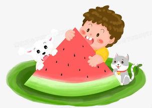 夏季吃瓜少年,吃瓜少年的清凉指南