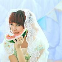 简单吃瓜头像女孩图片,简单吃瓜头像女孩的清新魅力