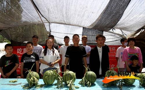 吃瓜现场拍摄图片